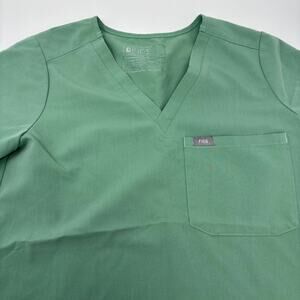 FIGS Technical Collection Womens XS Mint Green Short Sleeve Scrub Top
